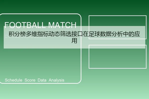 积分榜多维指标动态筛选接口在足球数据分析中的应用